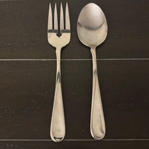 Oneida | Flight Reliance | Stainless Steel Serving Set | Cold Meat Fork & Spoon